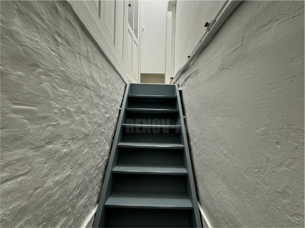 Peinture escalier après