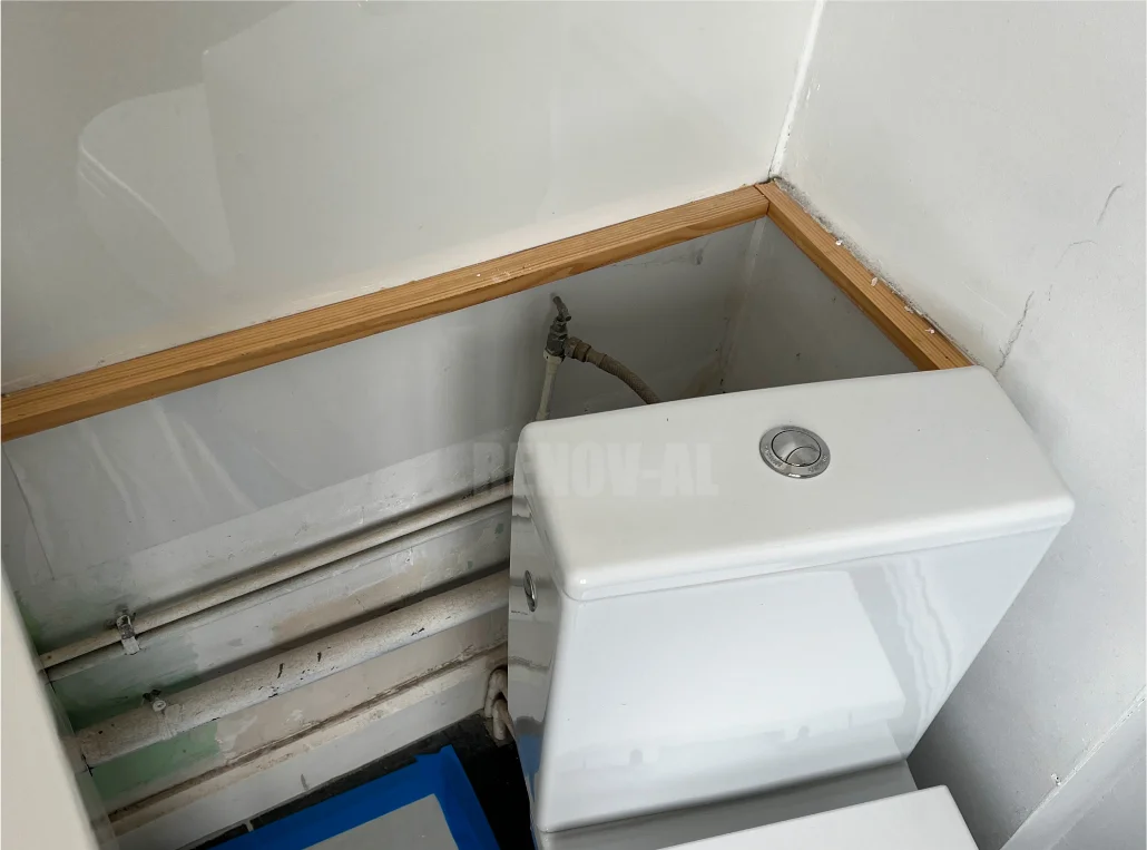 Coffrage sur mesure escalier avant - Lomme