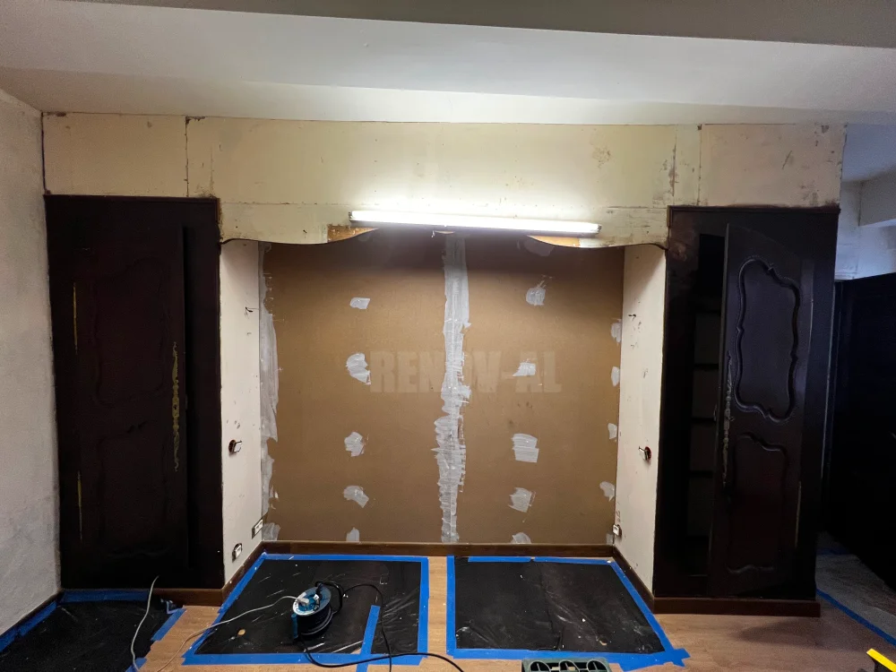 Rénovation tête de lit avant