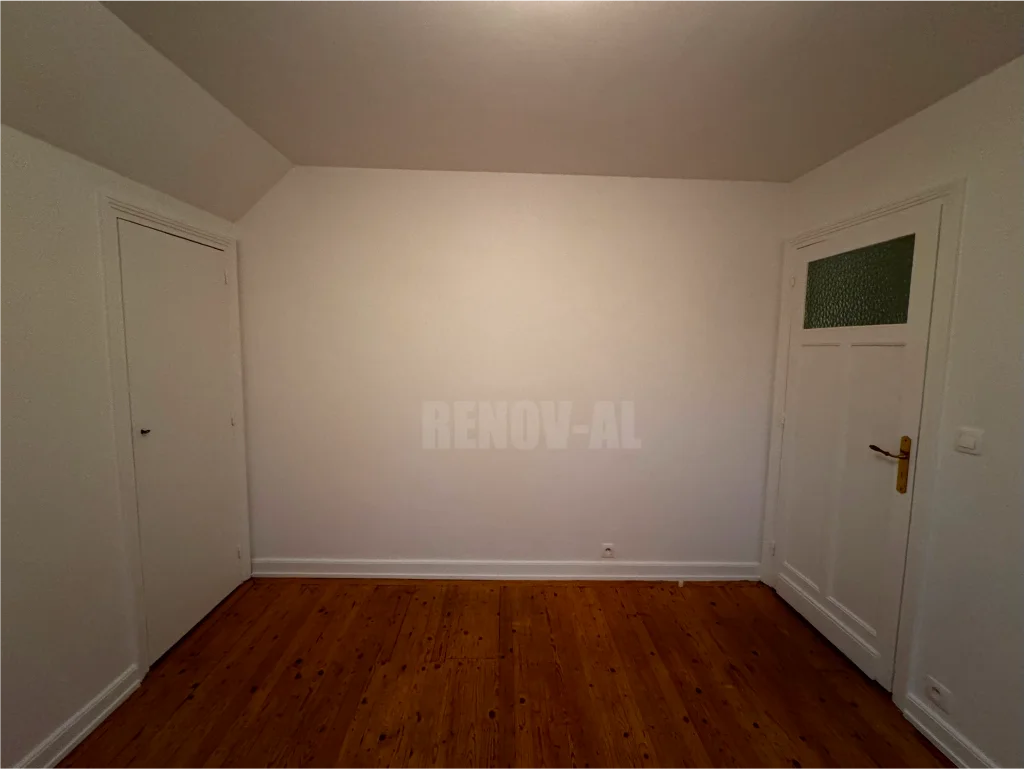 Enduits murs chambre après